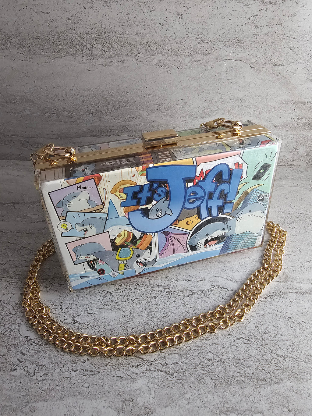 Jeff the Shark Clutch Bag