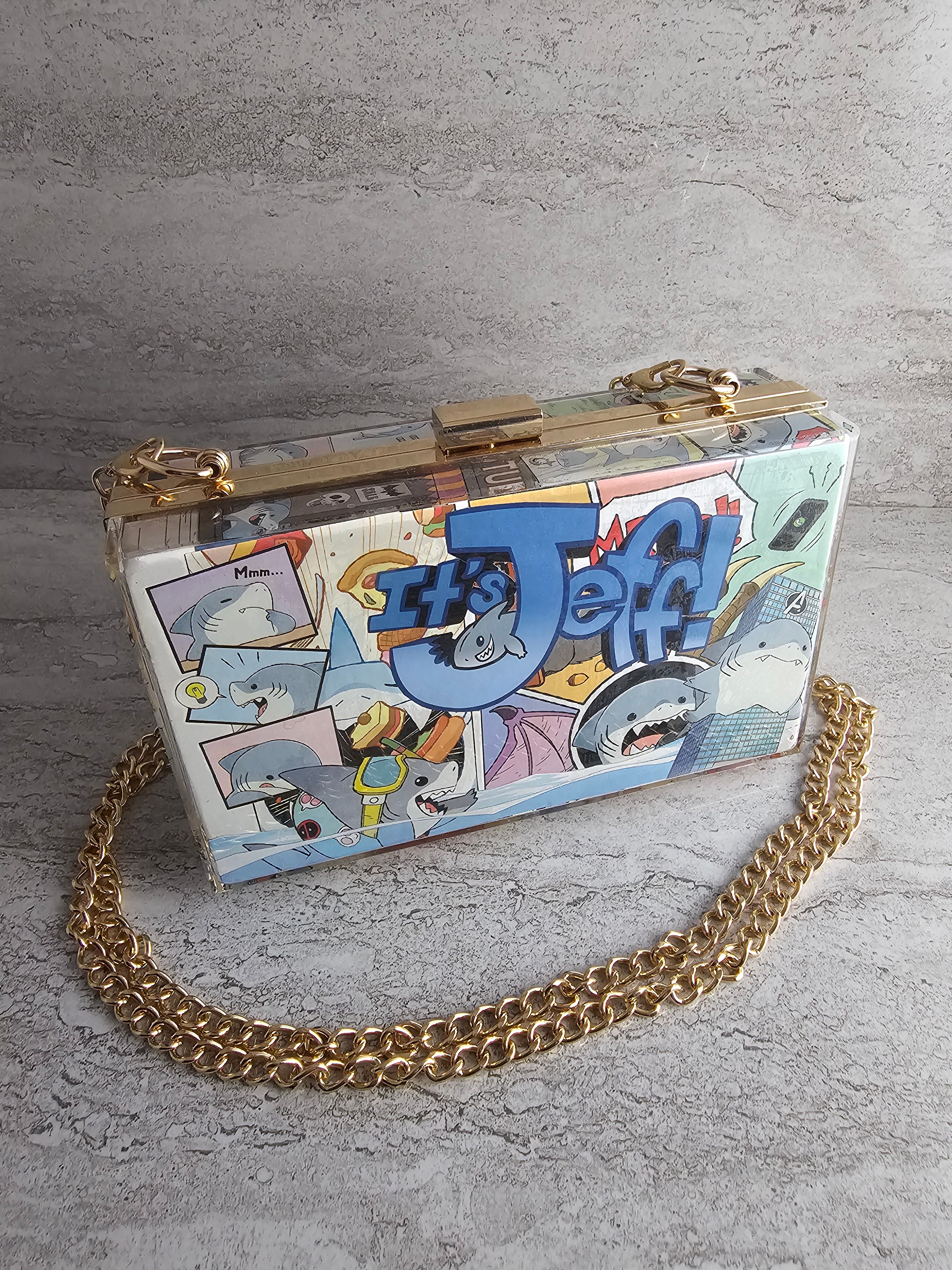 Jeff the Shark Clutch Bag