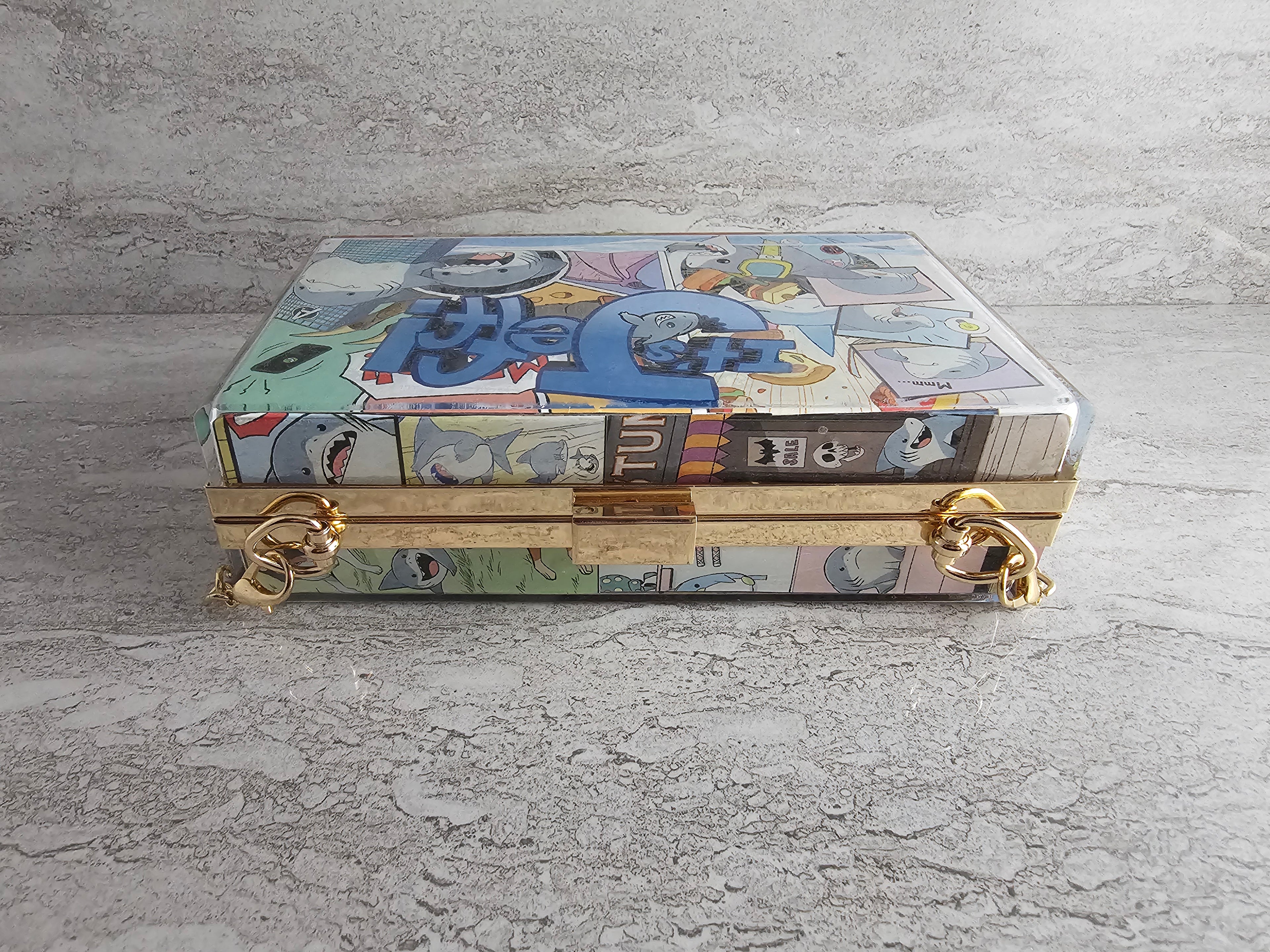 Jeff the Shark Clutch Bag